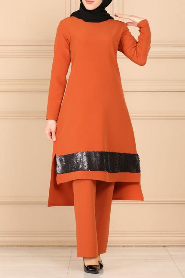 Pul Payetli İkili Kombin