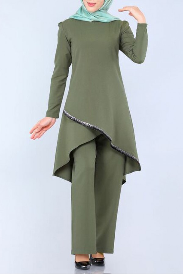 Pul Şeritli İkili Kombin